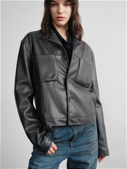 Submarine fog blue short wide german jacket