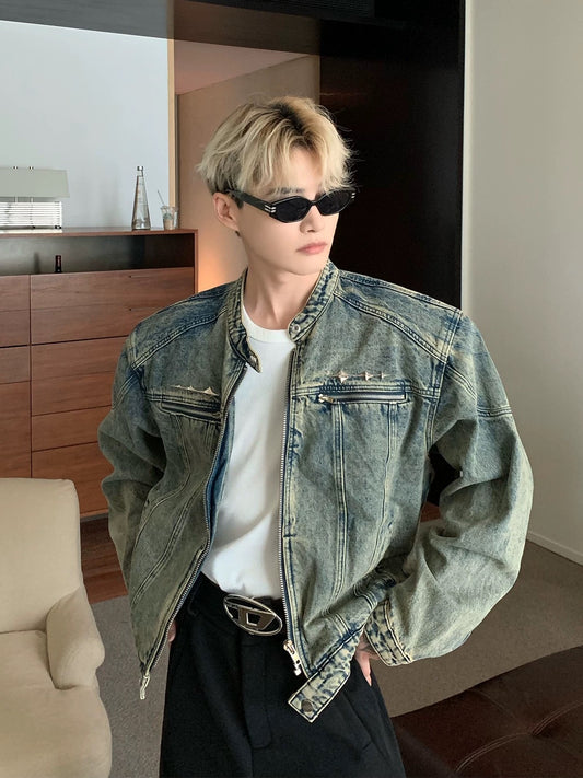 Cuibuju classic vintage cowboy jacket