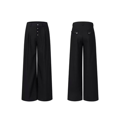 Obsidian archive military cut buttoned cropped pants