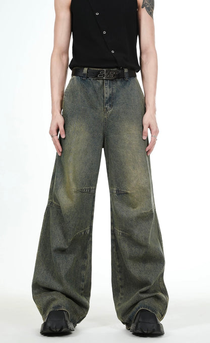 Lightning dashing wide leg jeans