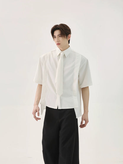 Eloquent tie short sleeve shirt