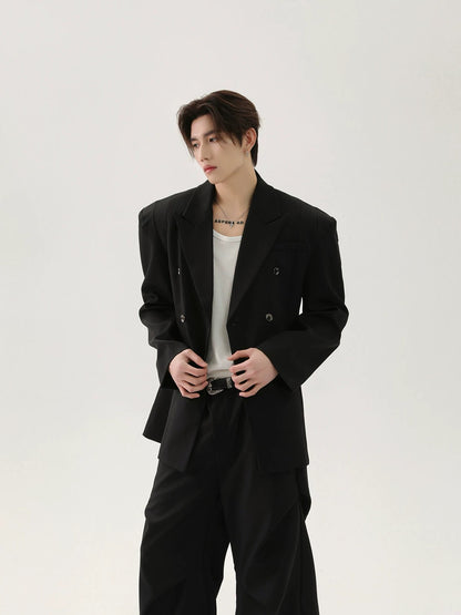 High-end waist padded shoulder length suit jacket