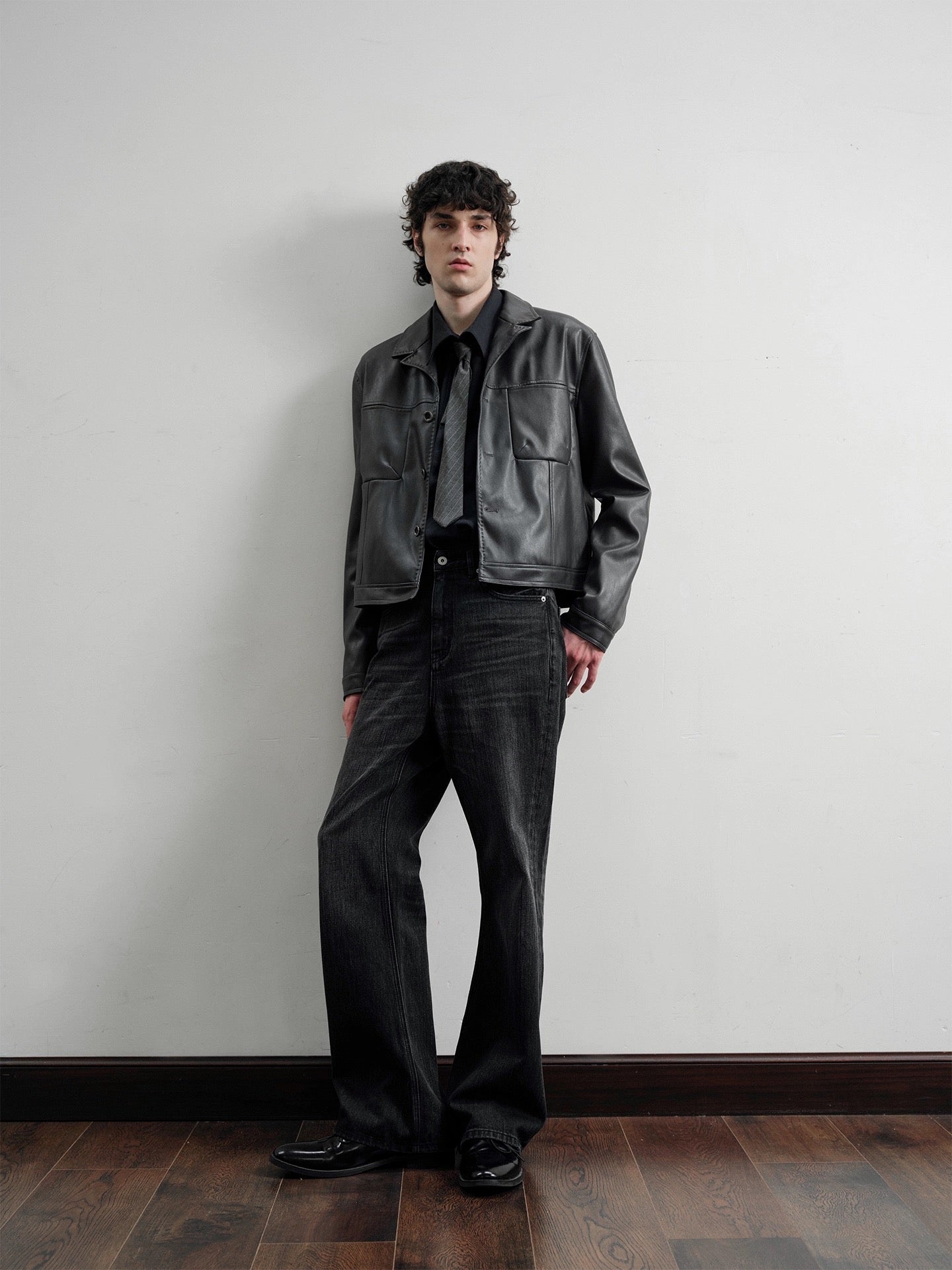 Submarine fog blue short wide german jacket