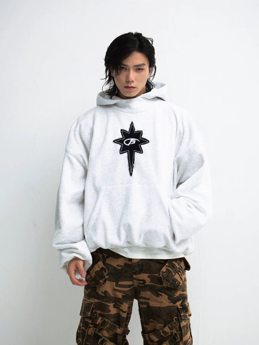 Personalized embroidered back designed hoodie